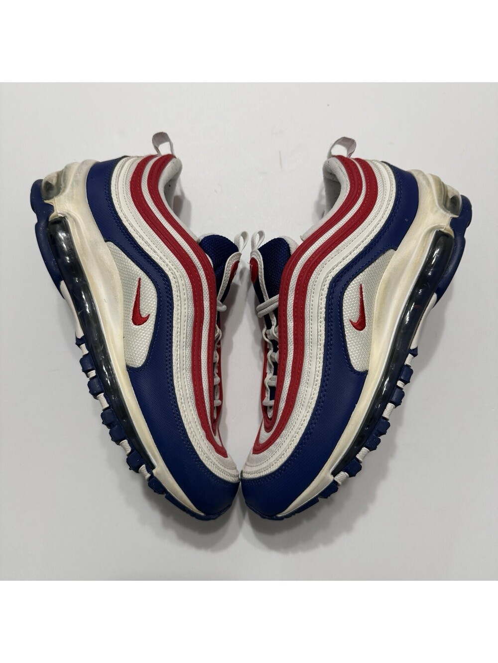 Nike Air Max 97 USA GS Blue White Red Shows CW5856-100 Men Size 7 / Women 8.5